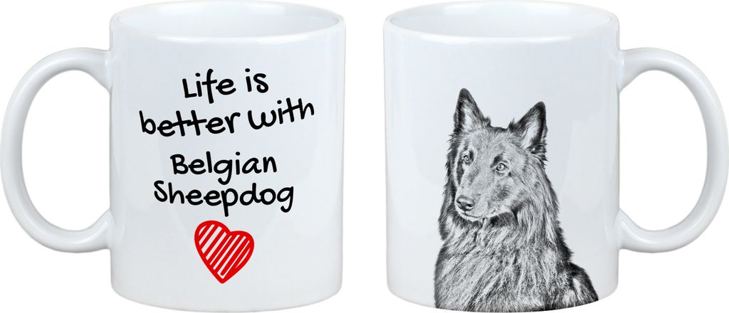 Belgischer Schäferhund - Tasse mit Hund, Tasse mit Bild, personalisiertes Geschenk der Marke Art-Dog