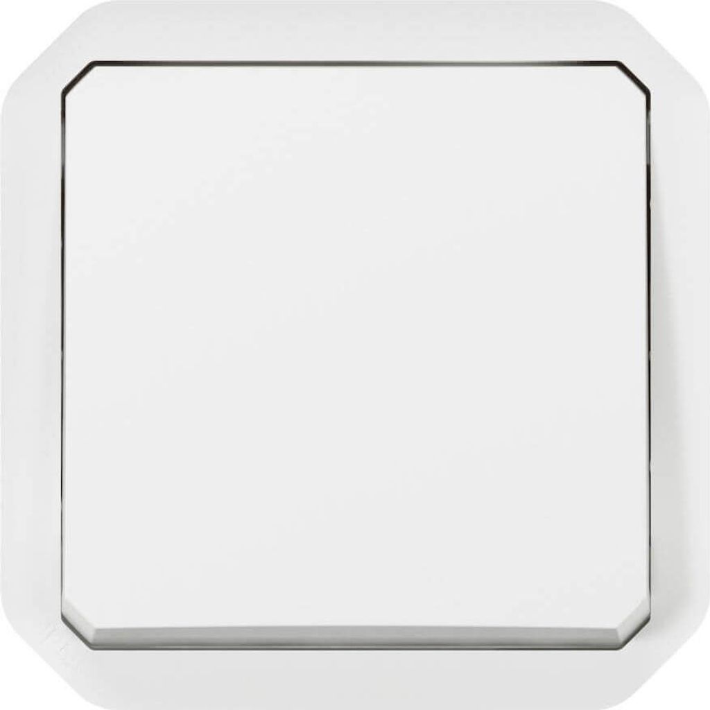 Legrand PLEXO New Einsatz Kreuzschalter 10 AX, Schraubklemmen (SK), IP55 IK07, Ultraweiß, 069620L