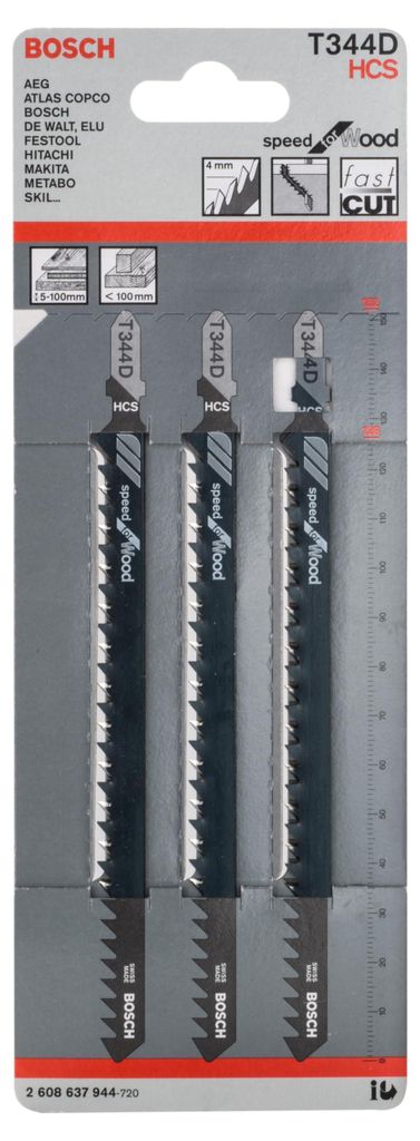 Bosch speed for Wood T 344 D - Lama per seghetto Immagine del prodotto 