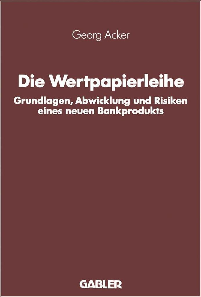Die Wertpapierleihe