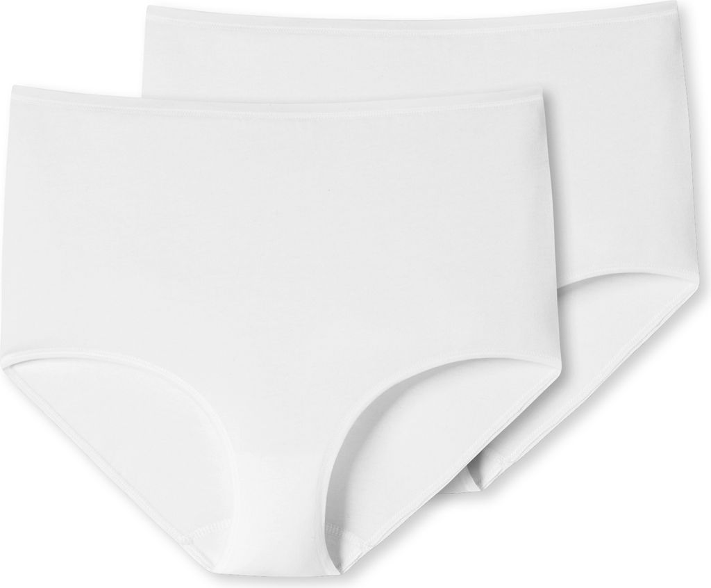 Schiesser Damen 2 er Pack Maxi Gr. 50 weiss
