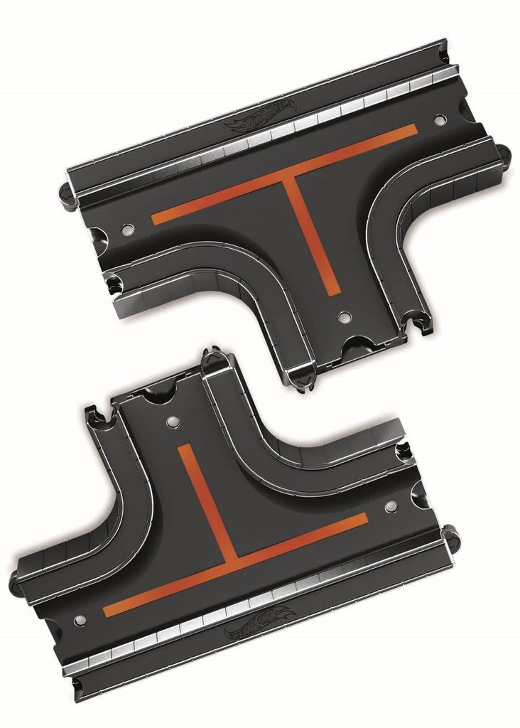 Mattel FXM38, GBK38 - Hot Wheels City Track Pack (1 Kreuzung-Trackteil, 1 gerades Trackteil)