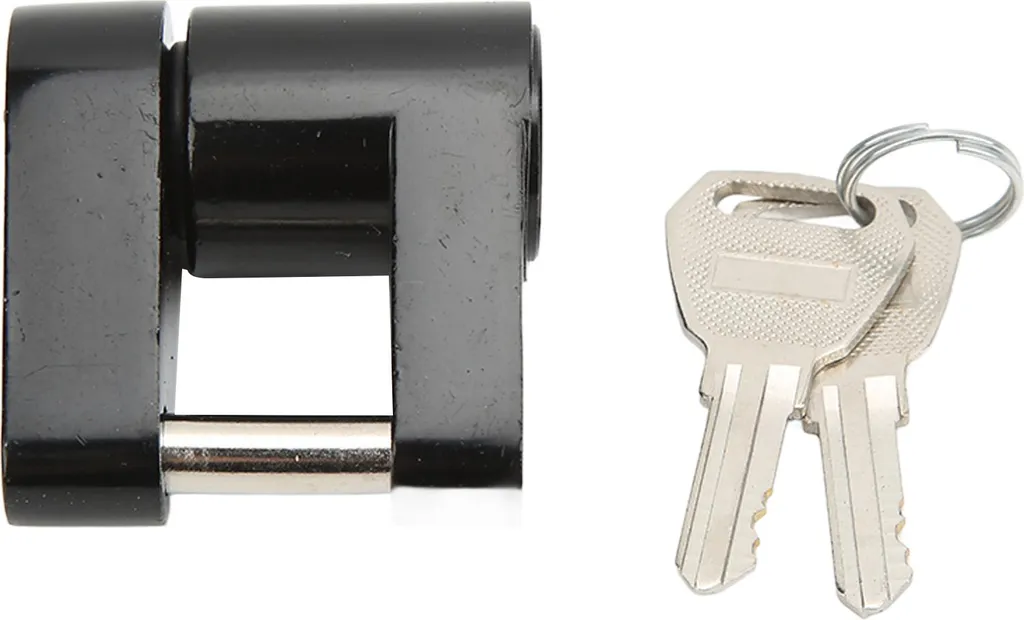 Lucchetto Antifurto Nero 1/4 Pollice Lega Zinco per Camper e Campeggiatori