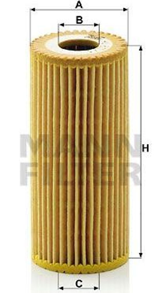 MANN-FILTER HU 615/3 x Ölfilter OE 6401800009 kompatibel mit Vaneo, B-Klasse, A-Klasse