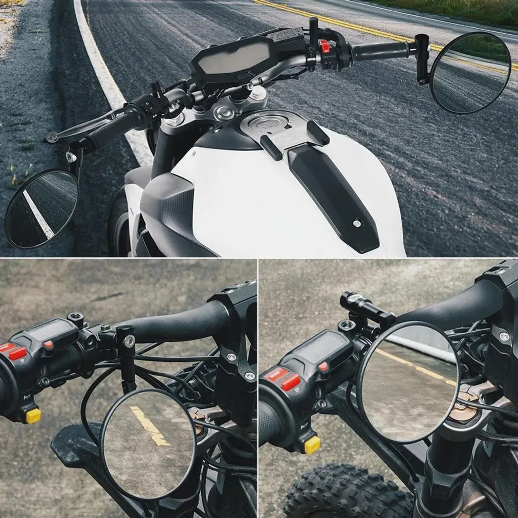 Rétroviseur rotatif 360° pour guidon, miroir de sécurité incassable