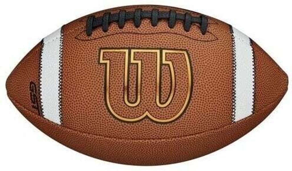 A Wilson football is shown against a white background.