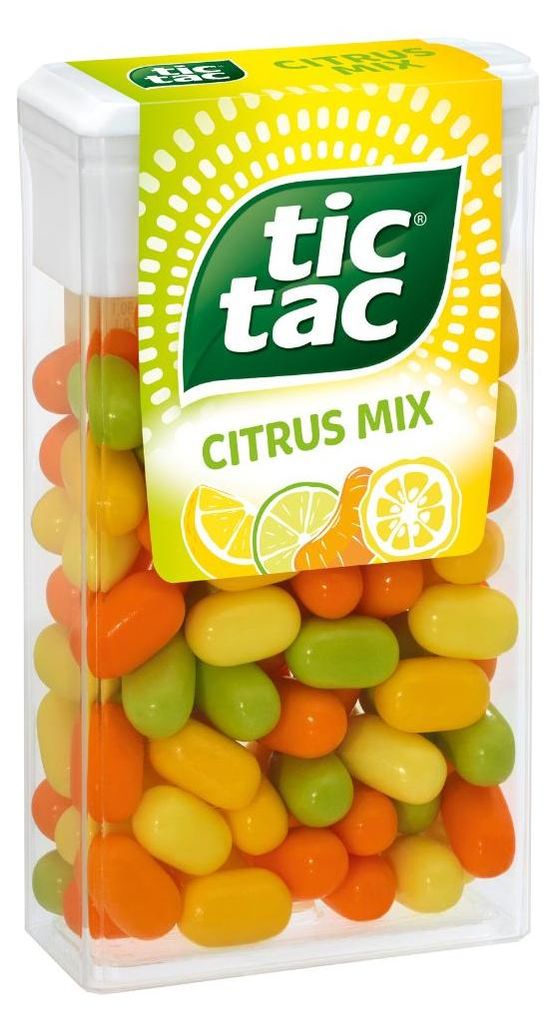 tic tac Citrus Mix Zitrone Yuzu Mandarine Zitrone Limette Produktbild 