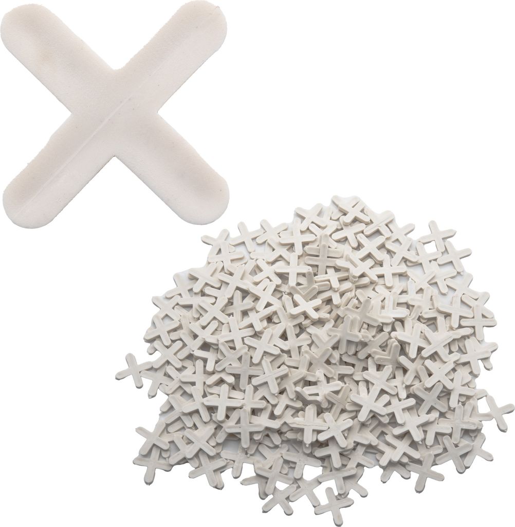 300x Fliesenkreuze Fliesenabstandshalter Fugenkreuze T-Stücke Fliesenkeile 5mm