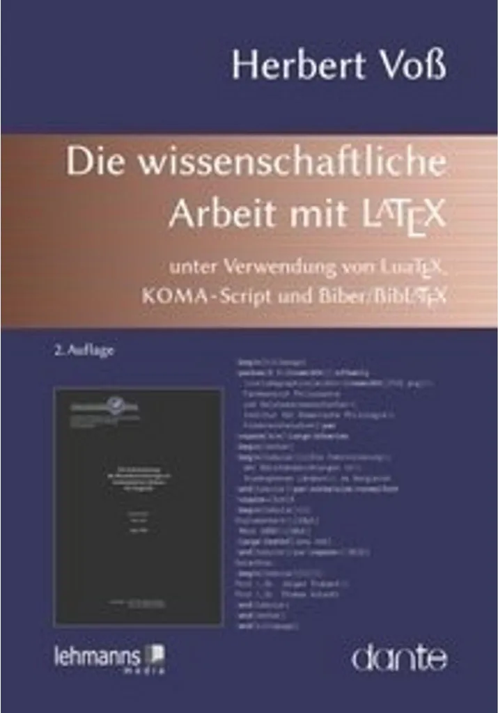 Die wissenschaftliche Arbeit mit LaTeX : Guide de rédaction académique