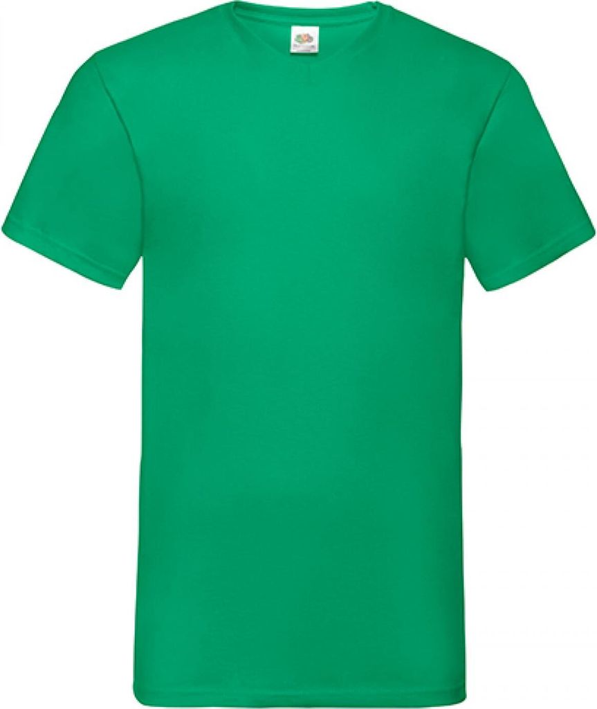 Fruit of the Loom 61-066-0 | Valueweight V-Neck Herren T-Shirt - Farbe: Kelly Green - Größe: XL
