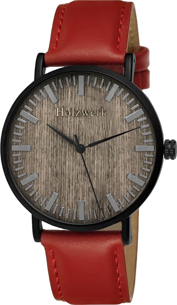 Holzwerk NAUEN flache Damen, Herren Leder & Edelstahl Holz Produktbild 