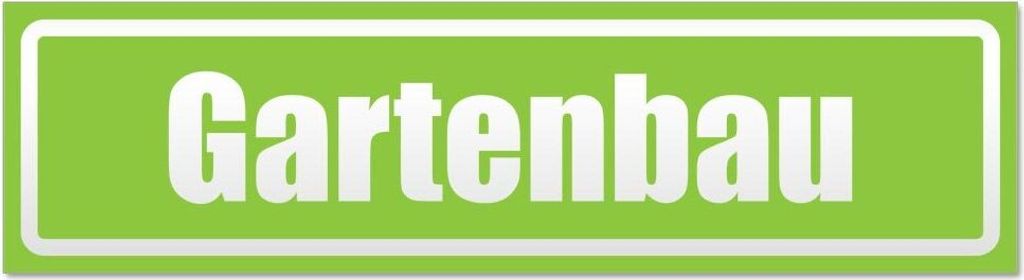 Kiwistar - Autoaufkleber - Lindgrün - 45 x 12 cm - Gartenbau invertiert - Hinweis Aufkleber Sticker für Auto, Kfz, Fahrrad, PKW, LKW