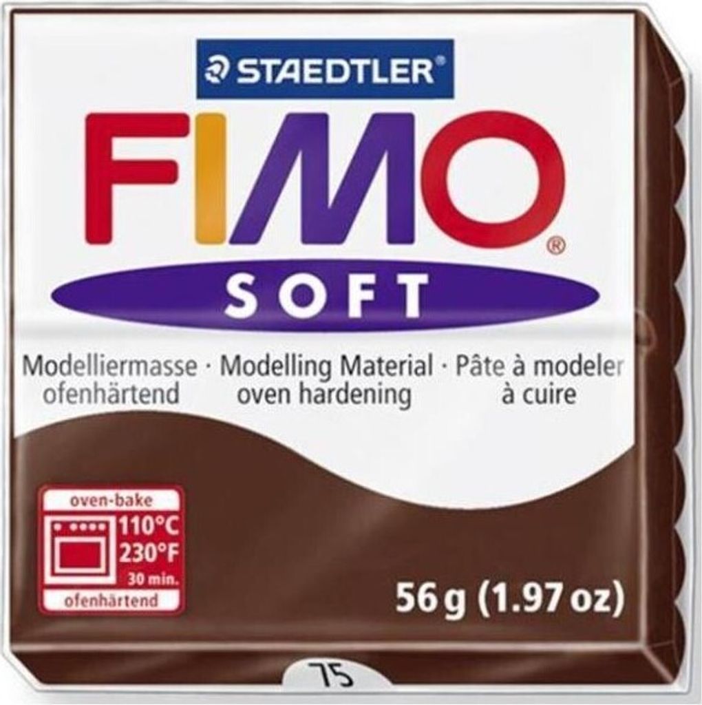 FIMO, Modelliermasse, Knete schoko soft normal