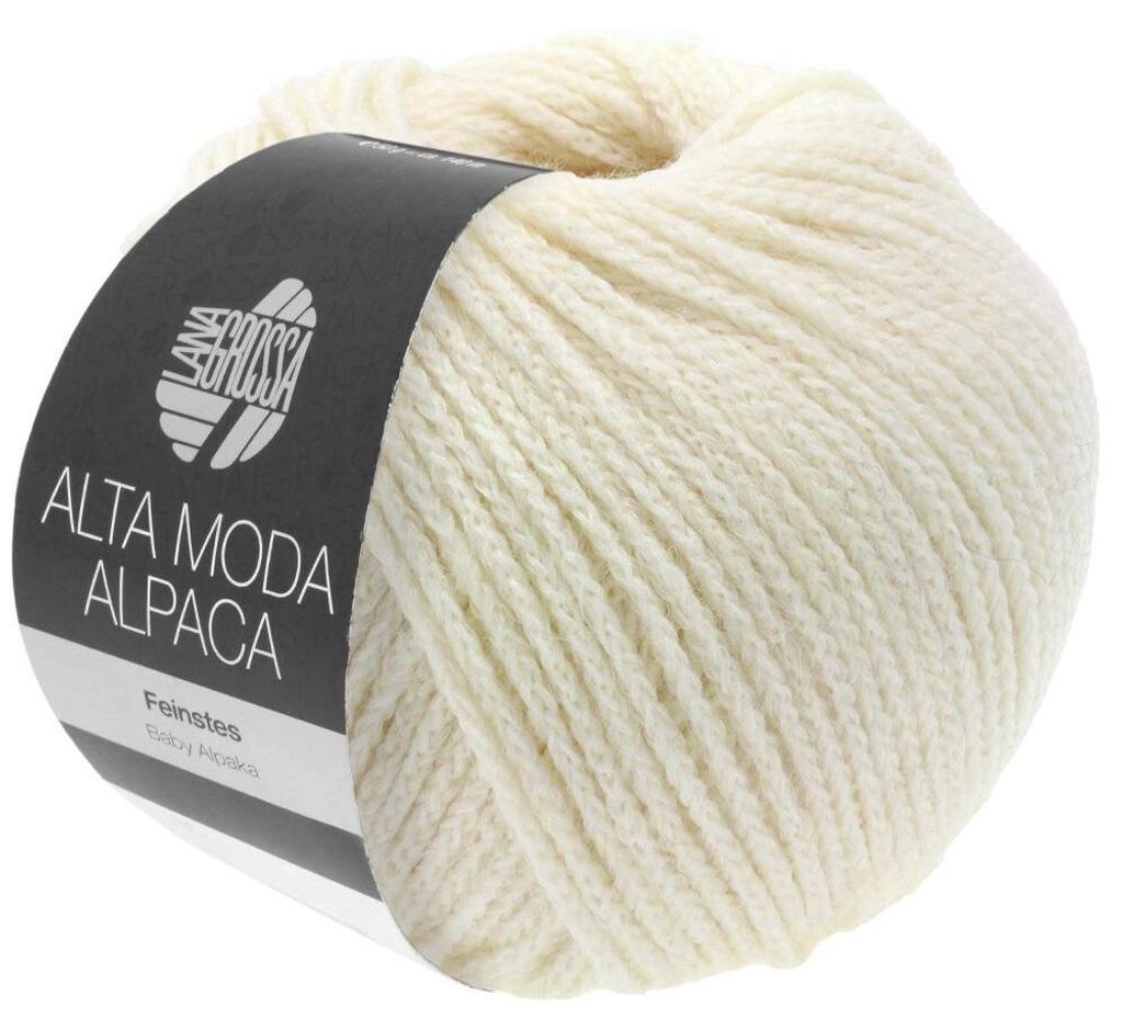 Lana Grossa - Alta Moda Alpaca 0014 rohweiß Produktbild 