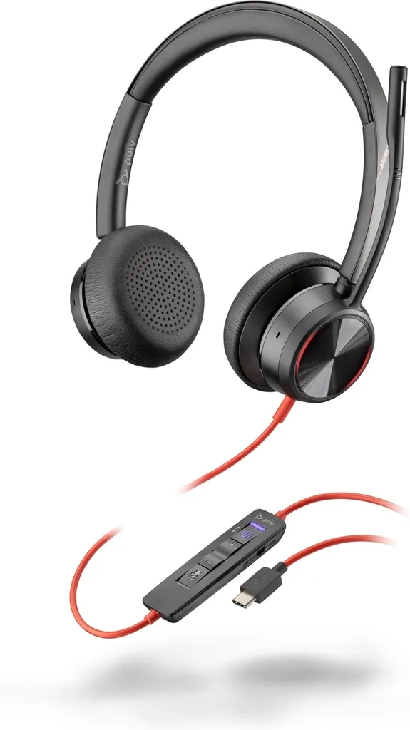 Casque filaire professionnel Poly Blackwire 8225 USB-C avec Micro ANC
