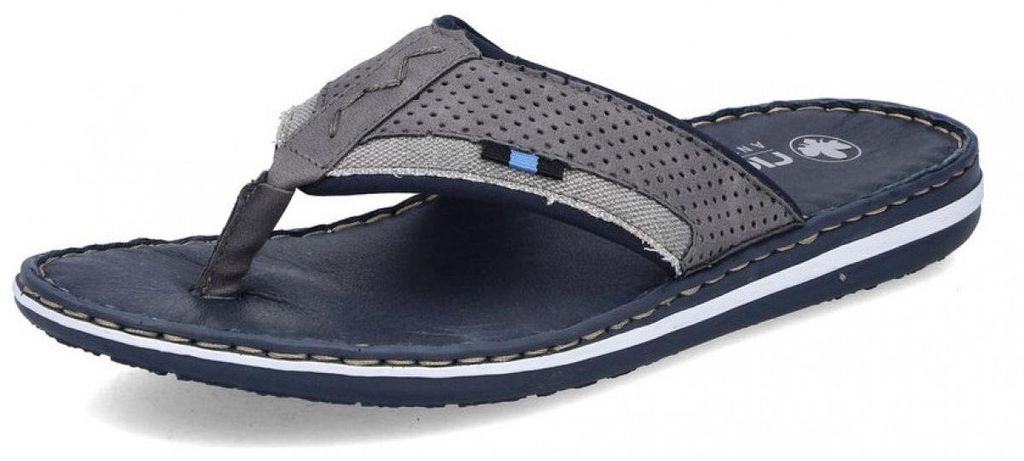 Rieker Herren Pantolette sportlicher Zehentrenner maritim Produktbild 