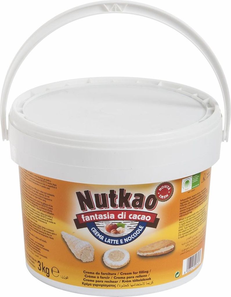Nutkao Milch und Haselnuss Schokolade 3Kg Brotaufstrich Aufstrich