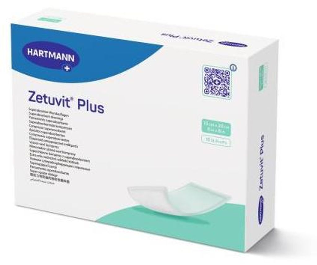 Zetuvit Plus extrastarke Saugkompr.steril 15x20 cm 10 St