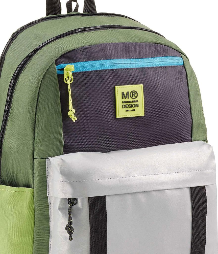 Miquelrius Rucksack Triple Amsterdam Recy 28l 3 Fächern grün
