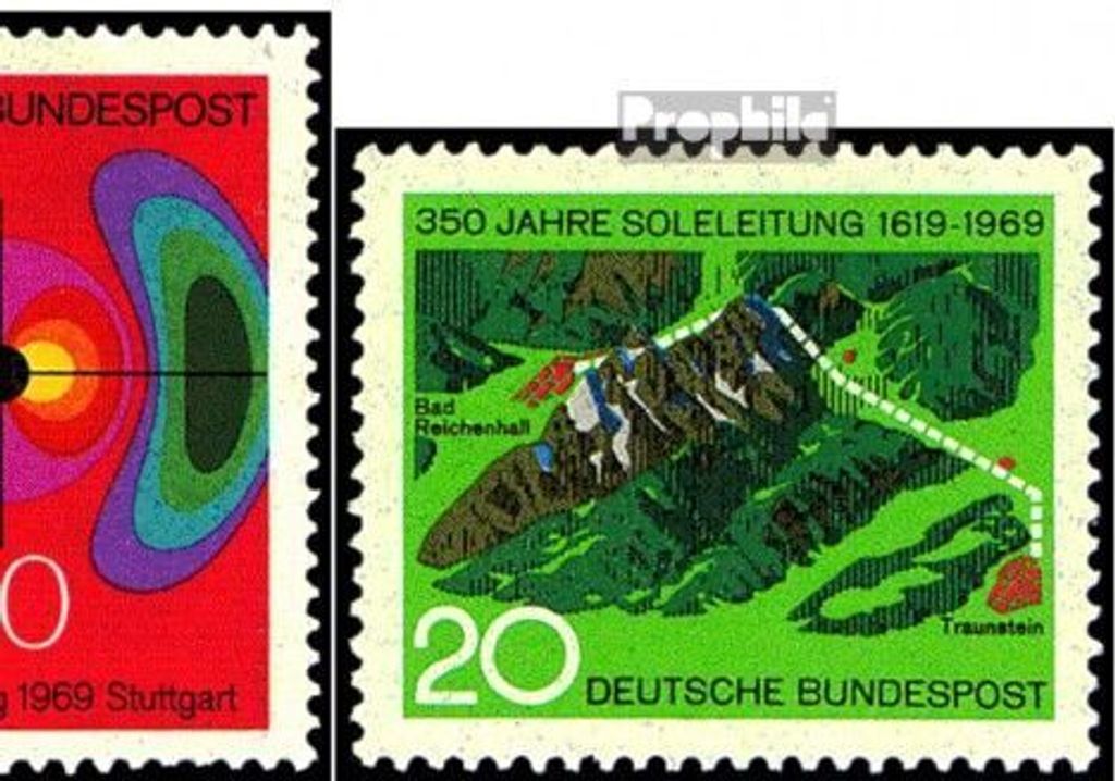 Briefmarken BRD (BR.Deutschland) 1969 Mi 595,599,600,601,602 (kompl.Ausg.) gestempelt Deutscher evangelischer Kirchentag