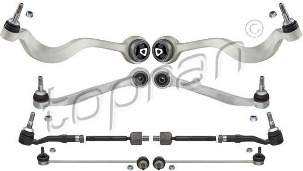 TOPRAN 502 185 Querlenkersatz, Radaufhängung OE 31120KITE60 kompatibel mit 5er E60