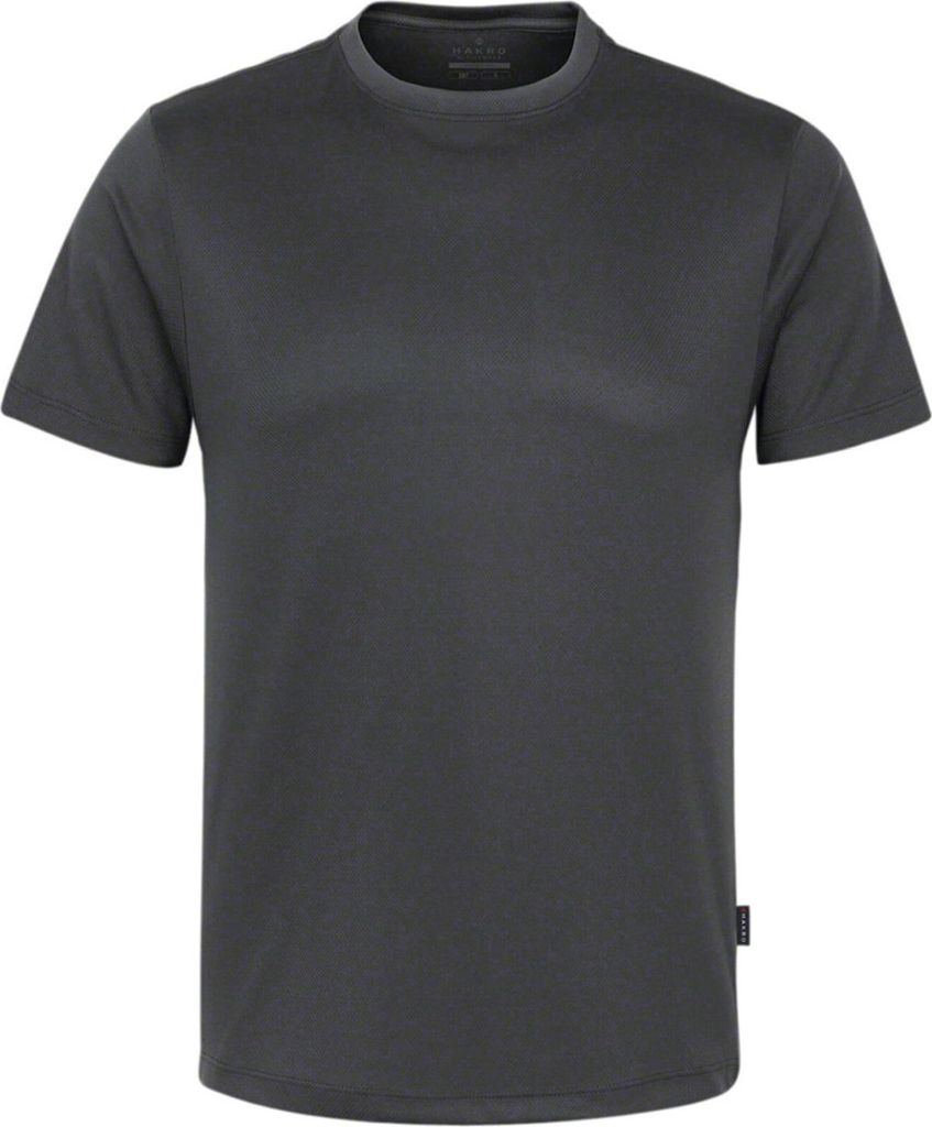 HAKRO T-Shirt Coolmax (Polyesterfasern) Herren #287 Gr. M anthrazit
