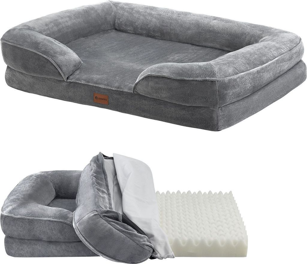 Juskys Hundebett Sheena L orthopädisch, waschbar & Produktbild 