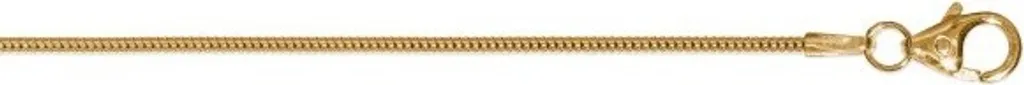 Chaîne serpent or jaune pour pendentif 45 cm - Maille or 333 fine 1,20 mm
