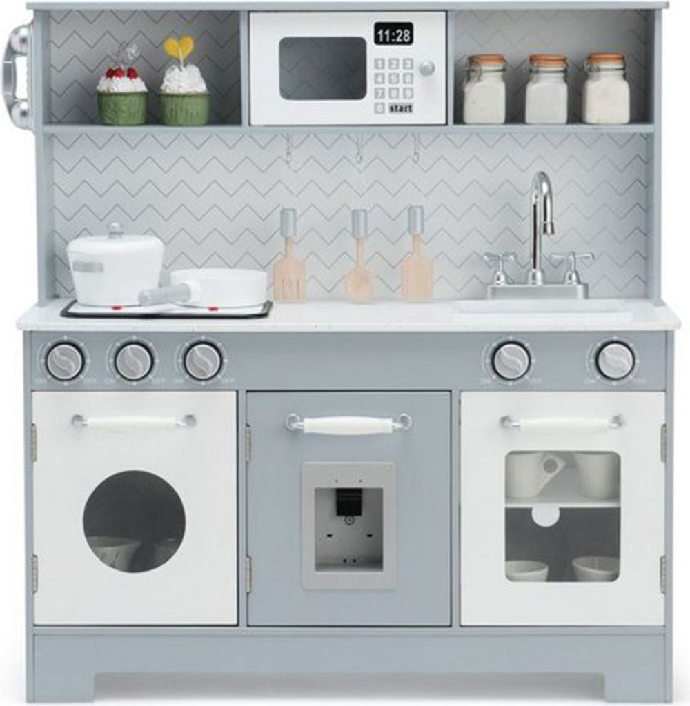 COSTWAY TY327900 cucina da gioco in legno per bambini, con Immagine del prodotto 