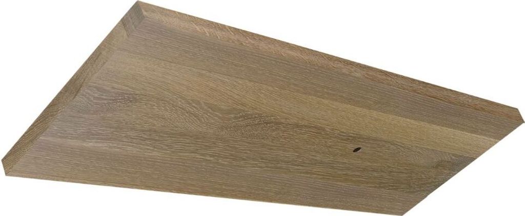 dekoratives Deckensegel Holz Massivholz Asteiche weiß geölt 400 mm x 1000 mm