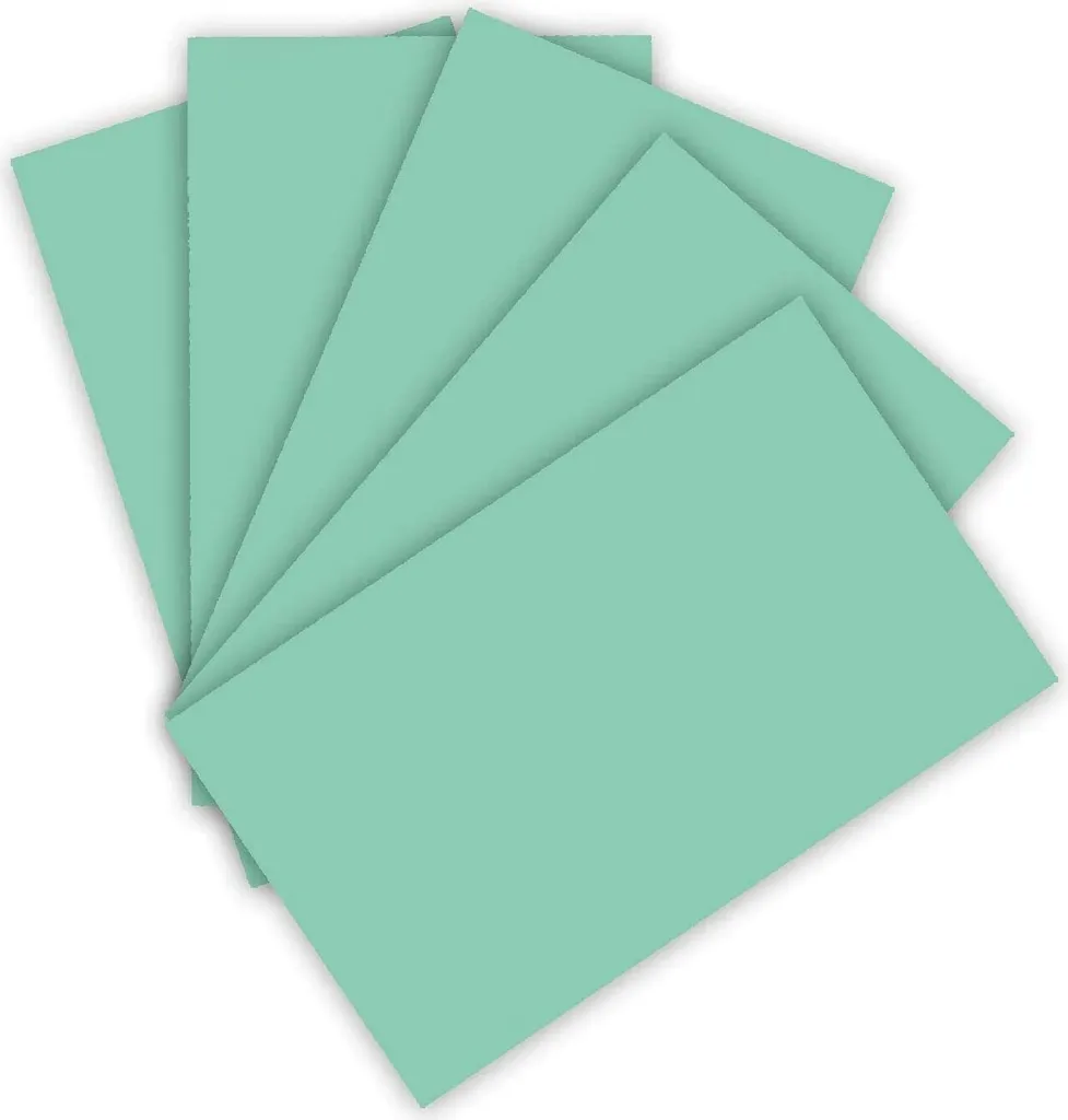 Carton A4 Menthe pour Faire-part et Scrapbooking - 100 Feuilles 220g