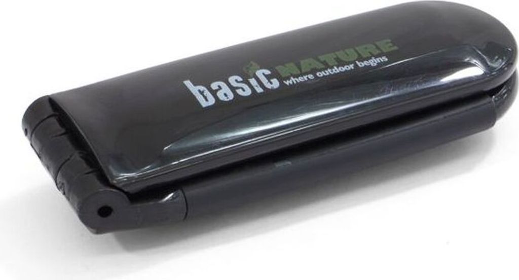 BasicNature Klappbare Haarbürste schwarz