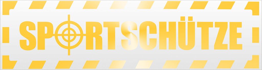 Kiwistar Sportschütze gestreift Magnetschild Schild magnetisch - 30cm Gelb - reflektierend - Magnetfolie für Auto PKW Kfz