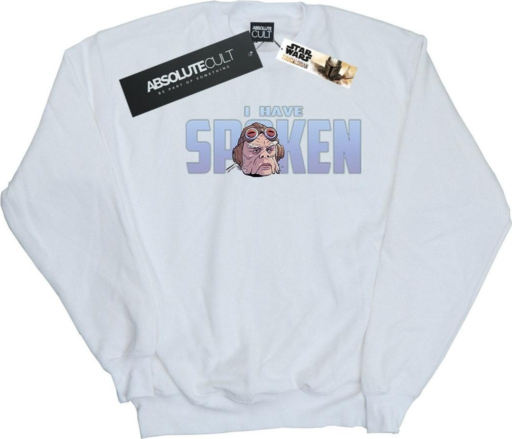 Star Wars - "The Mandalorian I Have Spoken" Sweatshirt für Herren BI46391 (M) (Weiß)
