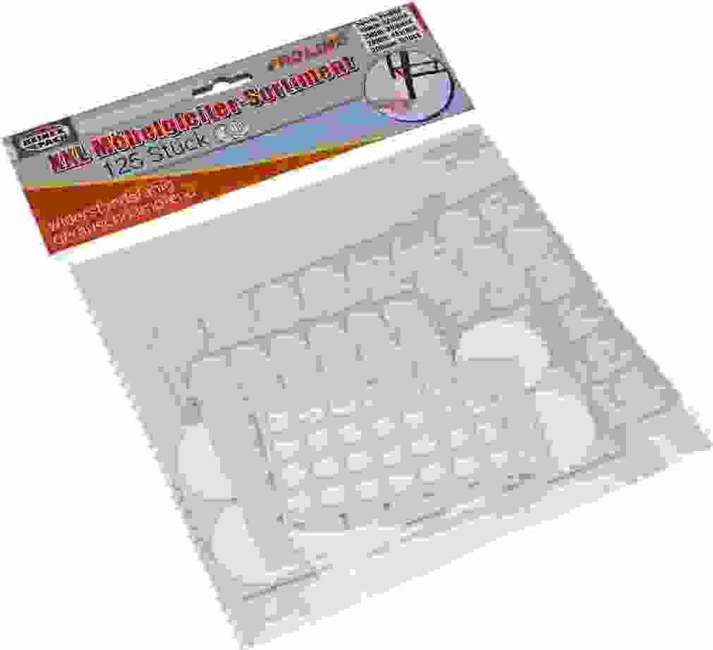 Möbelgleiter XXL-Set  5 Größen 125er, 38,10,15,20,200mm Produktbild 