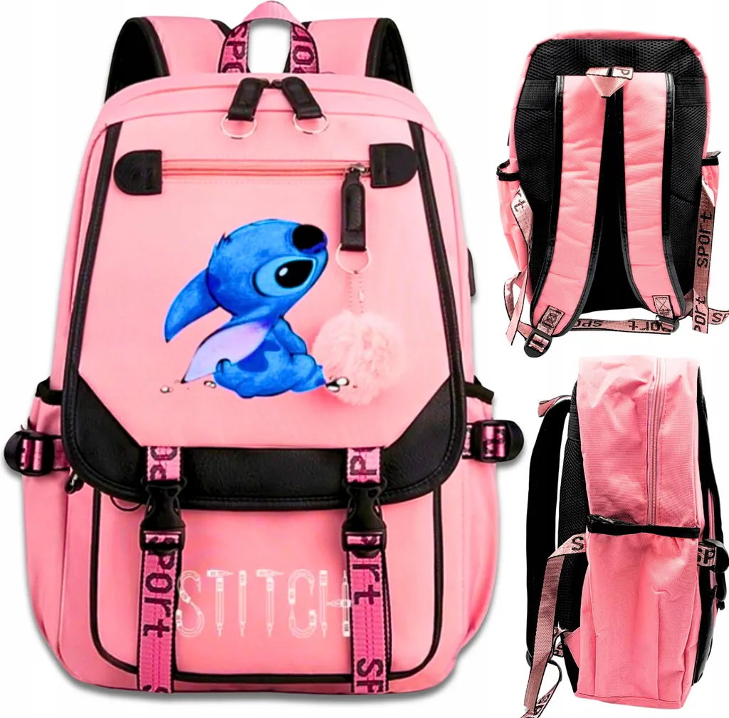 Zaino Disney Stitch High-Capacity | Struttura Rinforzata e Multiuso