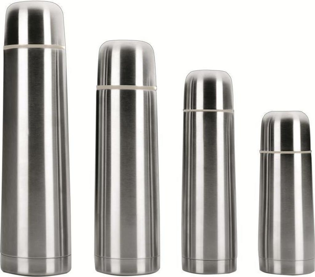 Ibili Thermosflasche - Edelstahl Isolierflasche 1L, Doppelwandig, Unzerbrechlich, Hält Kalt 24 Std./Warm 12 Std.