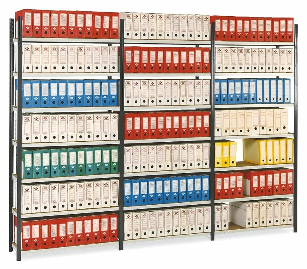 Rayonnage archives Prospace+ départ L1210 mm 7 tablettes galvanisées