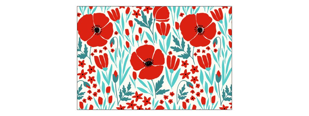 Muralo Fototapete 135 x 90 cm Vlies Tapete Wandtapeten moderne Wandbilder XXL Blumen Mohnblumen Flora Gemalt