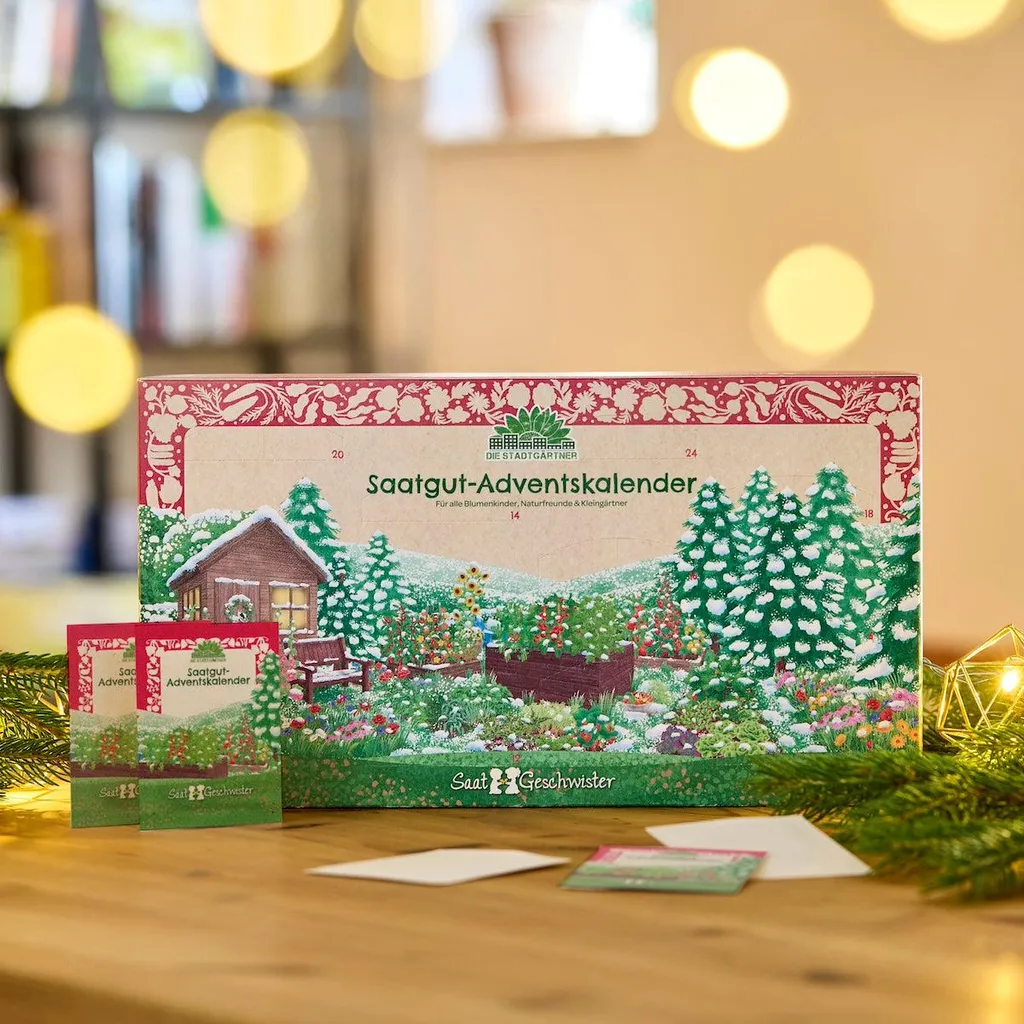 Calendrier de l'Avent sans Chocolat : 24 Variétés de Graines à Semer