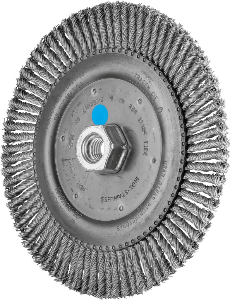 PFERD TOOLS PIPELINE Bürste gezopft RBG Ø 178x6 mm M14 Edelstahl-Draht-Ø 0,50mm Winkelschleifer