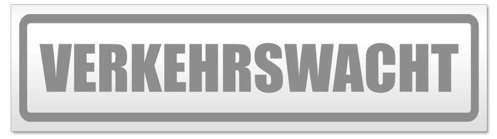 Kiwistar - Autoaufkleber - Grau - 45 x 12 cm - Verkehrswacht - Hinweis Aufkleber Sticker für Auto, Kfz, Fahrrad, PKW, LKW