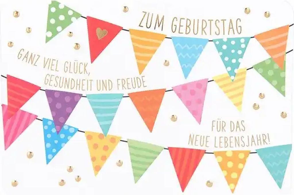 Depesche Klappkarten Kunterbunt : Zum Geburtstag ganz viel Glück... Klappkarten Kunterbunt Sortierung: Zum Geburtstag ganz viel Glück...