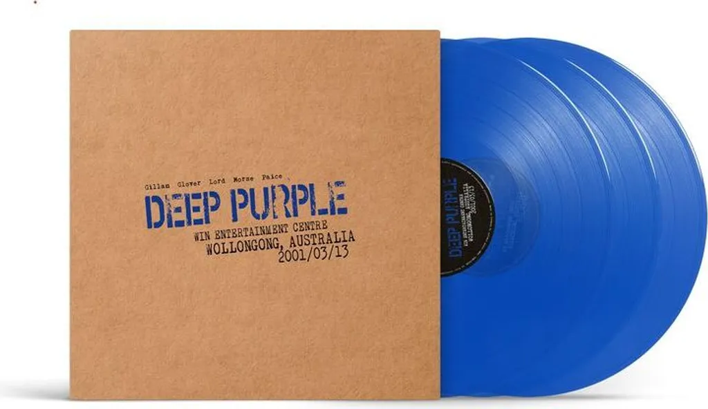 Deep Purple Live Wollongong 2001 Vinyle Bleu 180g Remastered Limited