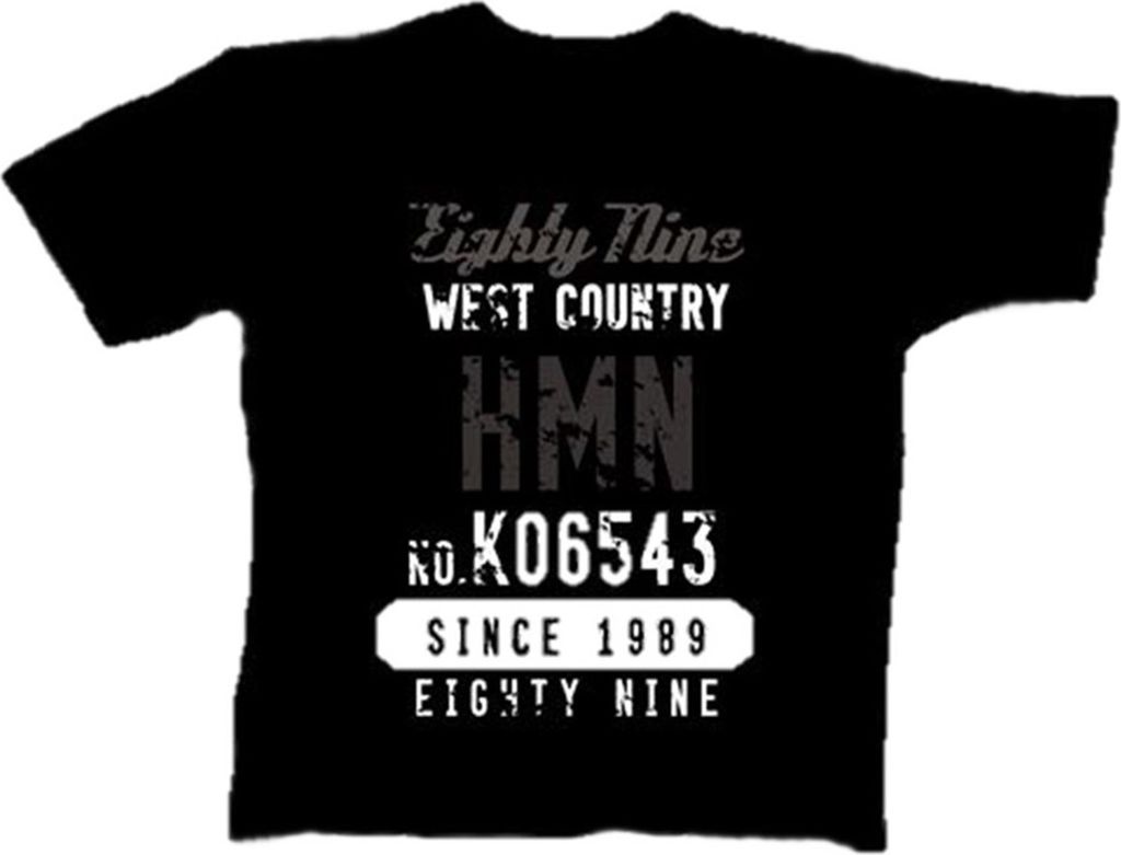 Übergrößen Designer T-Shirt HONEYMOON "Eighty Nine" 5XL