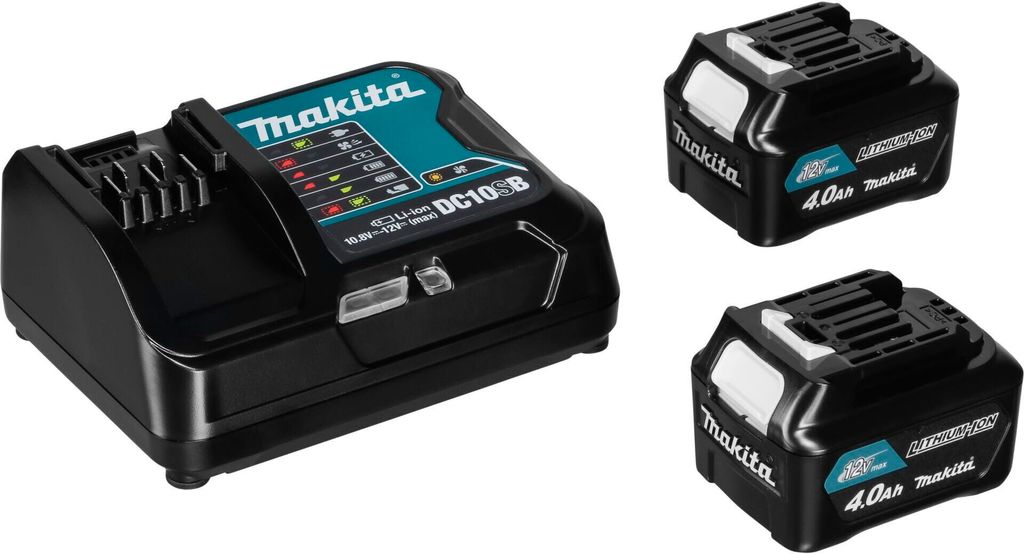 Makita Energy Kit 197641-2 2x BL1041B + DC10SB Produktbild 