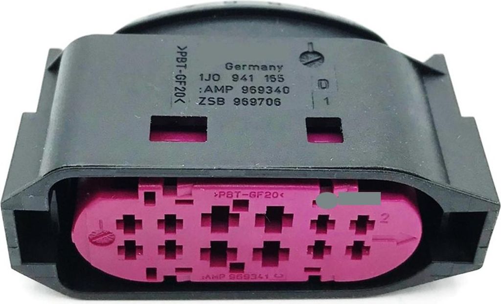 Flachkontaktgehäuse Xenon Stecker Buchse Flachkontakt Gehäuse 1J0941165