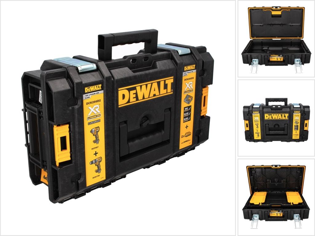 DeWalt Tough Box DS 150 Werkzeug Koffer ( 1-70-321 ) + Einlage für Schlagschrauber DCF 887 und Schlagbohrschrauber DCD 796