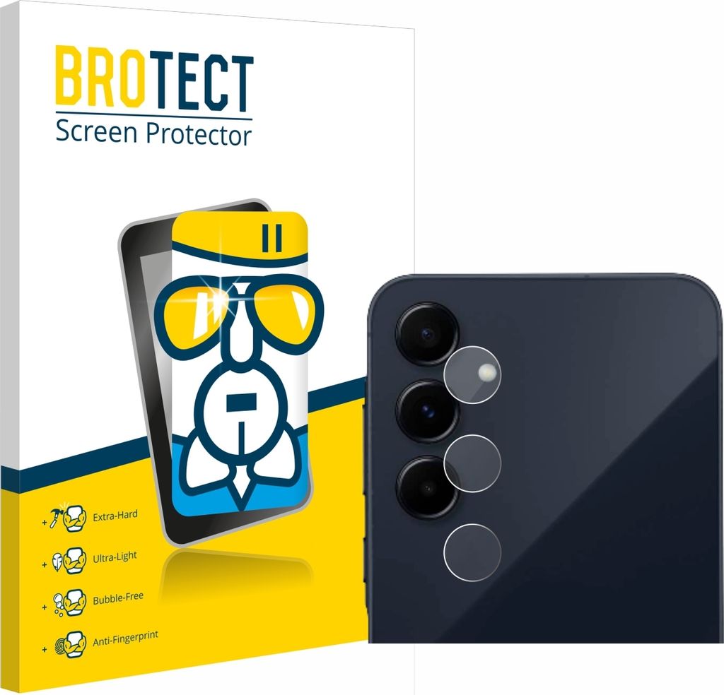 BROTECT Schutzglas für Samsung Galaxy A55 5G Enterprise Edition (NUR Kameraschutz) Schutzfolie Panzer Folie Glas Display Schutz klar