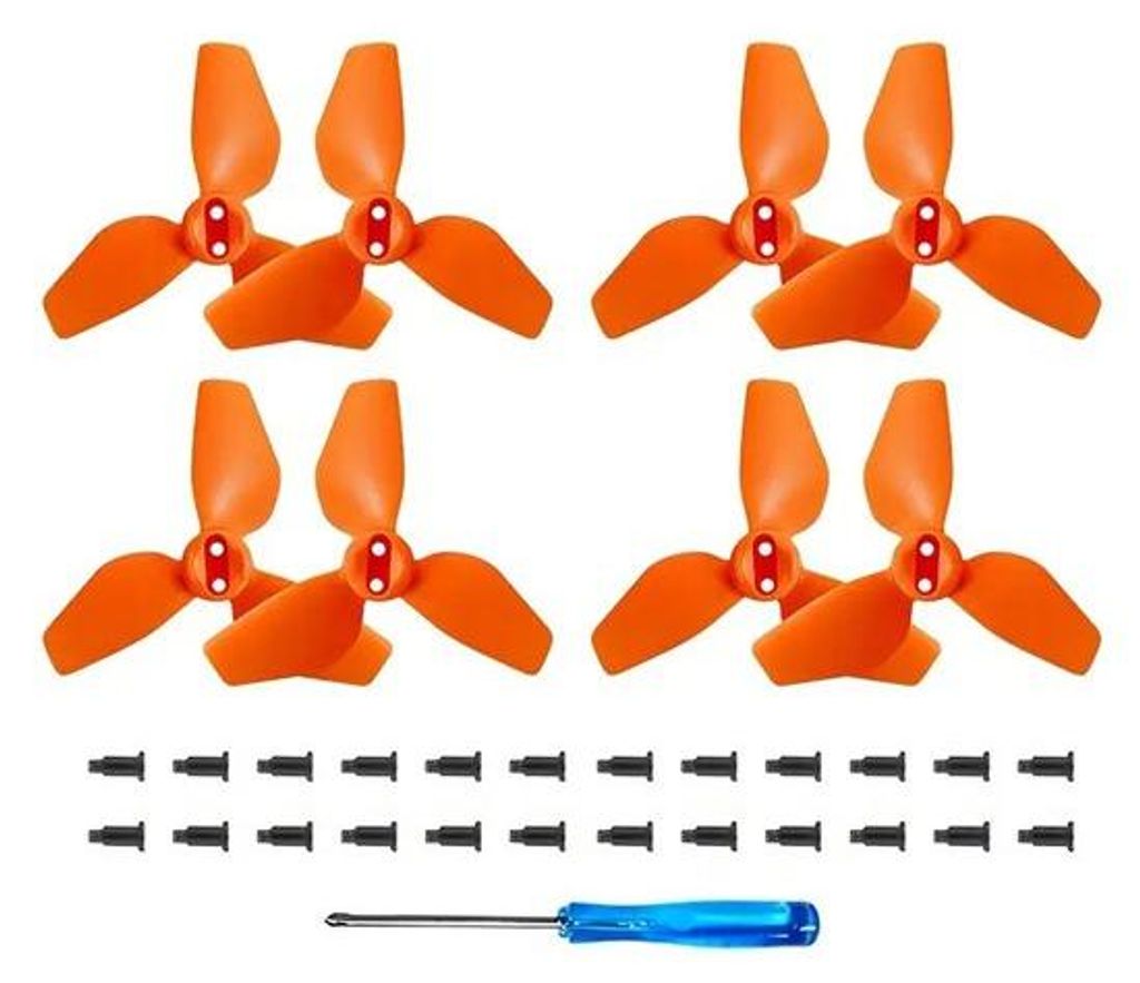 Propellerblätter für Mini-Drones, 8er Set, Kunststoff, farbig